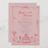 Elegante Wasserfarben Hand Drawn Doodles whimsical Einladung (Vorne/Hinten)