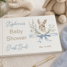Elegante Wasserfarben-Hasen-Baby-Party