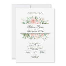 Elegante Wasserfarben-Hochzeit mit Salbeigrün und