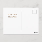 Elegante Wasserfarben im Herbst Fallende Blätter F Postkarte (Rückseite)