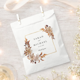 Elegante Wasserfarben im Herbst | Hochzeit Geschenktütchen