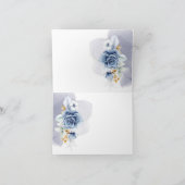 Elegante Wasserfarben-Junggesellinnen-Abschied Flo Dankeskarte (Innenseite)