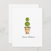 Elegante Wasserfarben-Oberflachkarte Dankeskarte (Vorne/Hinten)