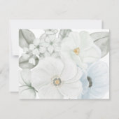 Elegante Wasserfarben Personalisiert Mitteilungskarte (Rückseite)