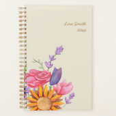 Elegante Wasserfarben Planer (Vorderseite)