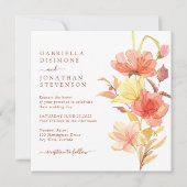 Elegante Wasserfarben Rodelbahn mit Aussicht Einladung (Vorderseite)