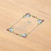 Elegante Wasserfarben Schöne Hochzeit Acryleinladungen (Ablage )