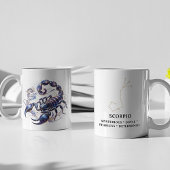 Elegante Wasserfarben Scorpio Zodiac Custom Tasse