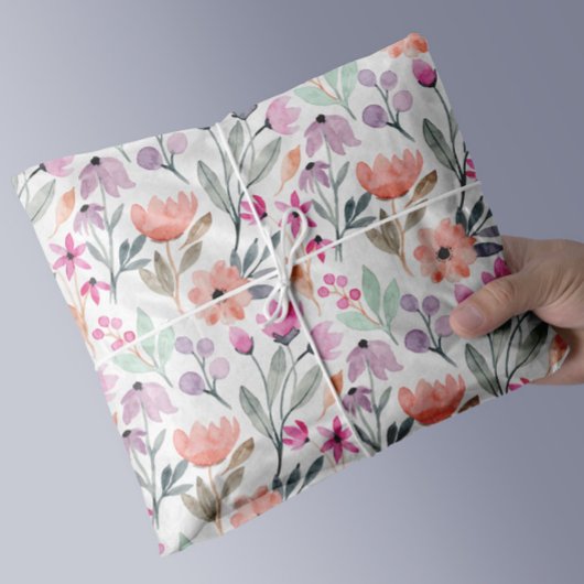 Elegante Wasserfarben Seidenpapier