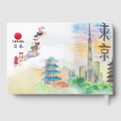 Elegante Wasserfarben - Veranstaltungsort Hochzeit Gästebuch (Rückseite)