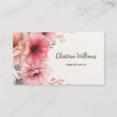 Elegante Wasserfarben Visitenkarte (Vorderseite)