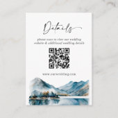 Elegante Wasserfarben - Wald Details Begleitkarte (Vorderseite)