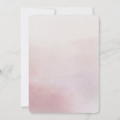Elegante Wasserfarbendusche Einladung (Rückseite)