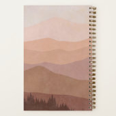 Elegante Wasserfarbenen Berge Adventure Travel Notizblock (Rückseite)