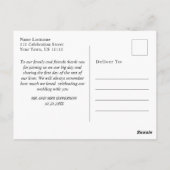 Elegante Wasserfarbengebirge Danke Foto Postkarte (Rückseite)