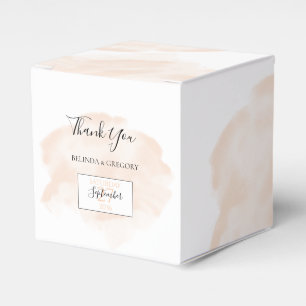 Elegante Wasserfarbenhochzeit Geschenkschachtel