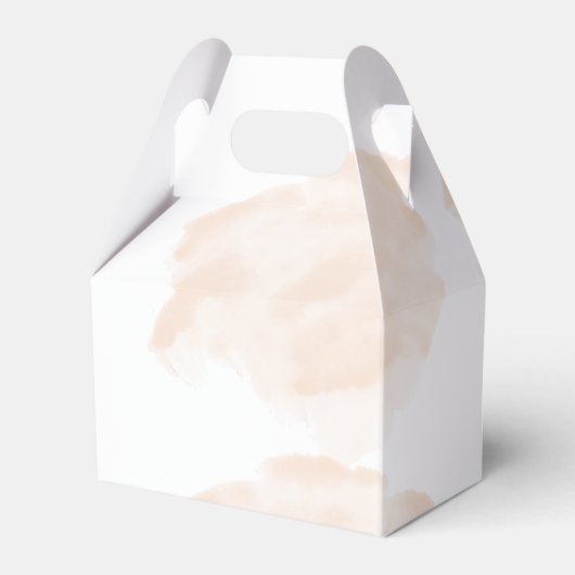 Elegante Wasserfarbenhochzeit Geschenkschachtel (Rückseite)