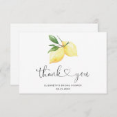 Elegante Wasserfarbenlampe Dankeschön Karte (Vorne/Hinten)