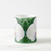 Elegante Wasserfarbenmalerei des Orchideen Kaffeetasse (Mittel)
