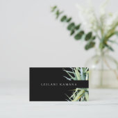 Elegante Wasserfarbenpalmen Visitenkarte (Stehend Vorderseite)