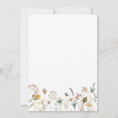 Elegante Wasserfarbenpräsente Blume Hochzeit Einladung (Rückseite)