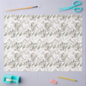 Elegante Wasserfarbensage Grau Seidenpapier (Basteln)