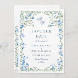 Elegante Wasserfarbenwelt Wildblume Hochzeit Save The Date