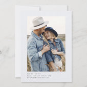 Elegante Wasserfarbenwelt Wildblume Hochzeit Save The Date (Rückseite)