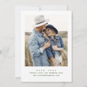 Elegante Wasserfarbenwelt Wildblume Hochzeit Save The Date (Rückseite)