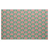 Elegante Water Lilies Dragonfly auf Deep Blue Fabr Stoff (Fat Quarter (45,7 x 55,9 cm))