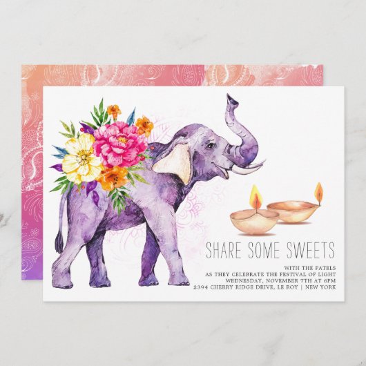 Elegante Watercolor (Vorne/Hinten)