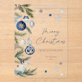 Elegante Watercolor Acryleinladungen (Vorderseite)