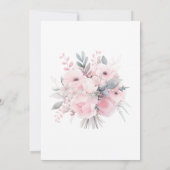 Elegante Watercolor American Bride Wedding Einladung (Rückseite)