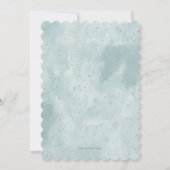 Elegante Watercolor Bird Baby Shower Einladung (Rückseite)