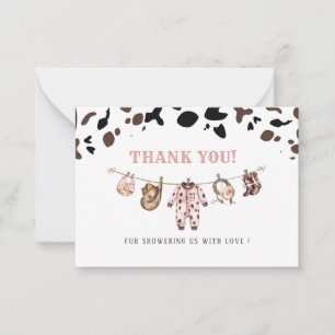 Elegante Watercolor Blue Bow Band Baby Dusche No Mitteilungskarte