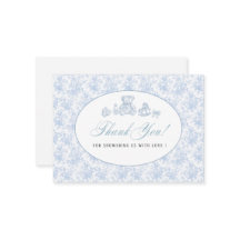 Elegante Watercolor Blue Bow Toys Baby Dusche