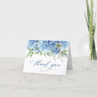 Elegante Watercolor Blue Hydrangea Blume Einfach