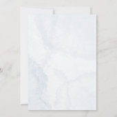 Elegante Watercolor Blue Niedlich Elephant Baby Sh Einladung (Rückseite)