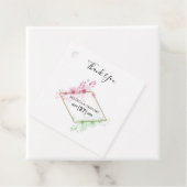 Elegante Watercolor Blume Hochzeitsgeschenk Geschenkanhänger (Beispiel)