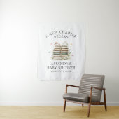 Elegante Watercolor Blumenbücher Kinderdusche Wandteppich (Beispiel)