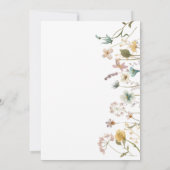 Elegante Watercolor Blumendusche Einladung (Rückseite)