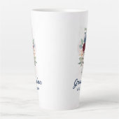 Elegante Watercolor Blumengranma Custom Milchtasse (Vorderseite)