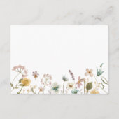 Elegante Watercolor Blumenzwiebeldetails Begleitkarte (Rückseite)