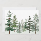 Elegante Watercolor Boy Adventure Begin Baby Show Einladung (Rückseite)