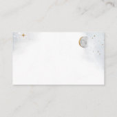 Elegante Watercolor Celestial Wedding Reception Begleitkarte (Rückseite)