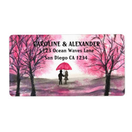 Elegante Watercolor Cherry Blossom Hochzeit