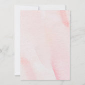 Elegante Watercolor Coquette Pink Bow Girl Baby Sh Einladung (Rückseite)