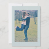 Elegante Watercolor Crab Wedding Rette das Date Einladung (Rückseite)