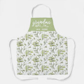 Elegante Watercolor Cranberry Branches Gran Café A Schürze (Vorderseite)