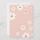 Elegante Watercolor Daisy Flovers Abschluss Brunc Einladung (Rückseite)